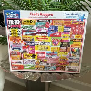 White Mountain 1000 Candy Wrapper Colorful Puzzle